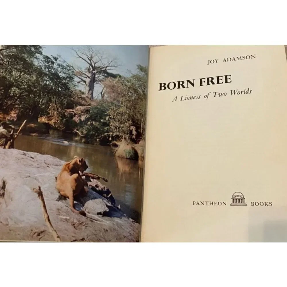 Born Free A Lioness Of Two Worlds By Joy Adamson 1960 Hardcover Book Novel